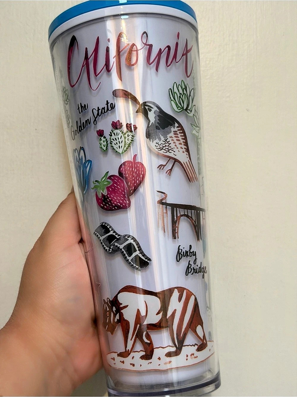 Starbucks California The Golden State Venti Cold Cup Tumbler 24 oz